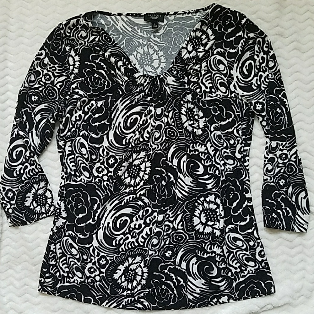 Talbots Petite 3/4 Sleeve Shirt